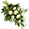 Snittblomster * Begravelse - Bårebukett med sesongens hvite blomster