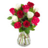 Snittblomster * Buketter - Superromantisk bukett fylt med røde, rosa og kremfargede roser